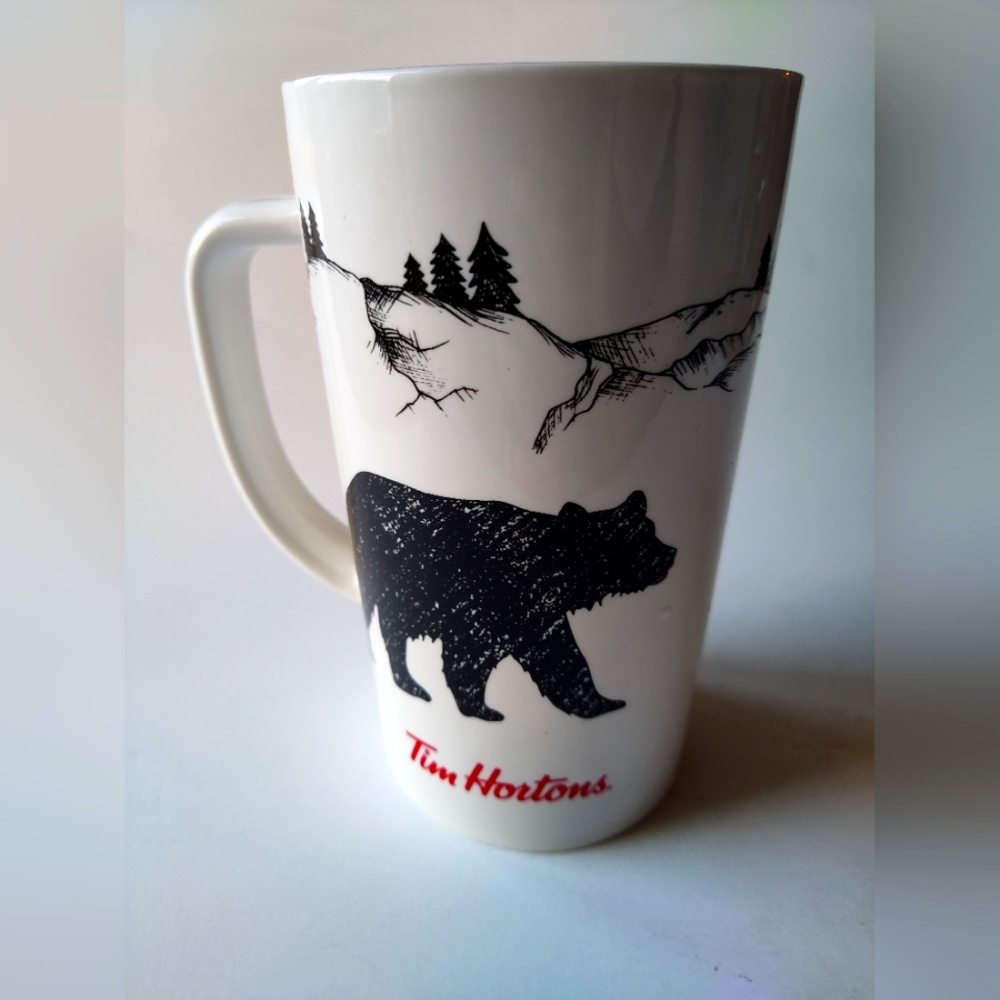 Tim Hortons Tall Black Bear Scenic Mug, 2018